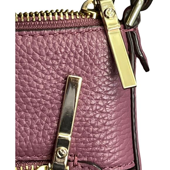 Kate Spade Pebbled Leather Crossbody Bag in Mauve Pink with Gold Hardware - Picture 4 of 16